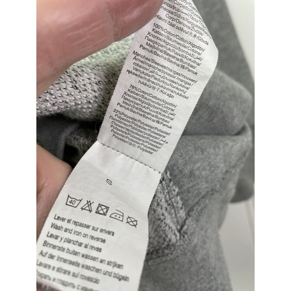 Jules Sweatshirt Minimal Size Small France Spain Crewneck Gray Athletic‎ - Picture 7 of 11